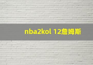 nba2kol 12詹姆斯